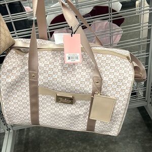 Juicy Couture Women's Cream and Tan Bag